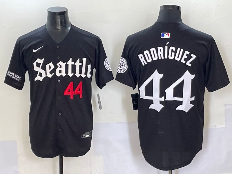 Men 2025 Seattle Mariners #44 Rodriguez Five generations Joint Name Nike MLB Jersey style 7->seattle mariners->MLB Jersey